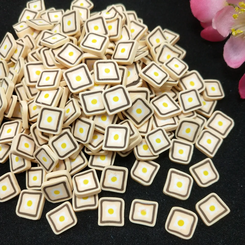50g/Lot Bear/Monkey/Rabbit/Chicken/Lollipop/Fire Polymer Clays For DIY Crafts Plastic Klei Mud Particles Slime Filler Slices