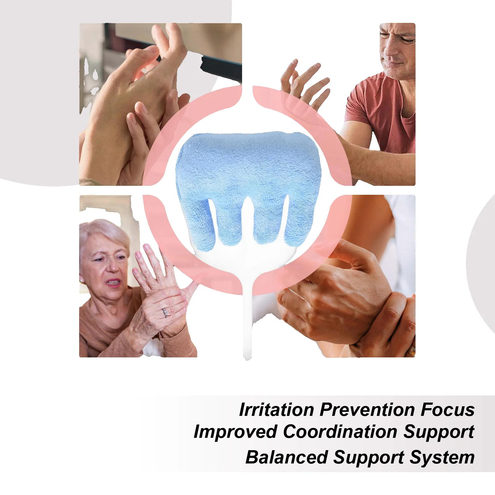 

Palm Protector Finger Contracture Reusable Washable Strength Strengthener Hand Grab Pad For Recovery For Exercise Strength