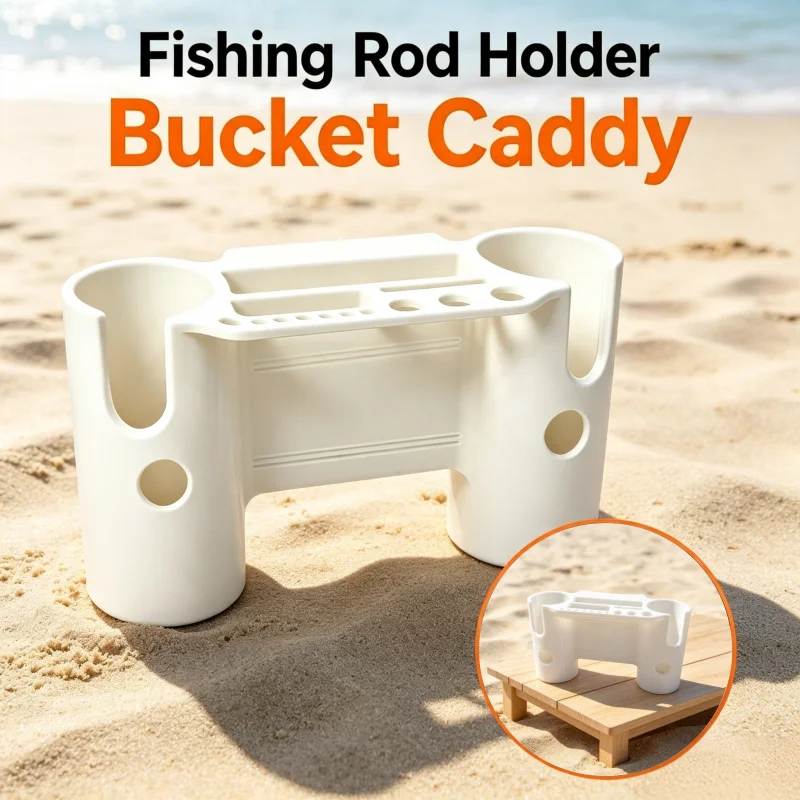1pc - Fishing Tackle Tray, Fits 5-Gallon Bucket, Tool Slots, Pliers Holder and Tackle Slots (Bucket Not Included). Christmas Gif
