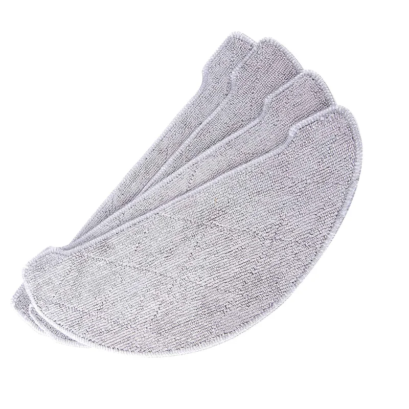 4 Buah Bantalan Pembersih Kain Pel Pengganti untuk Penyedot Debu Robot Ultenic T10 Honiture Q6 Pro, Bantalan Pel Serat Mikrosa83x