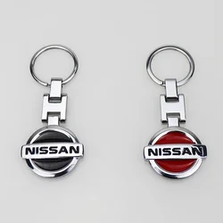 Alloy Car Styling Keychain Key Rins for Nissan X Trail T32 Tiida Navara Nismo Note Qashqai Elgrand Leaf Juke Patrol Micra Decor