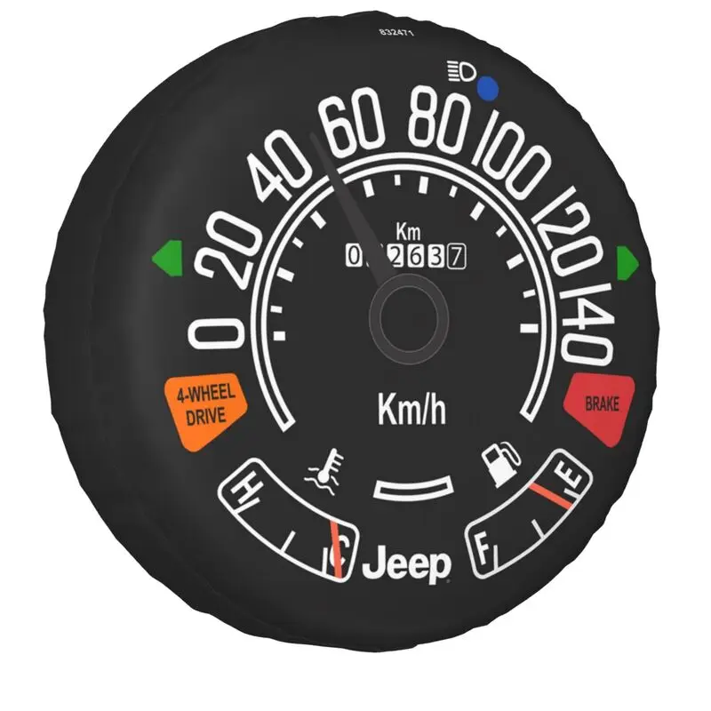 Tachometer Speedometer Spare Tire Cover for Mitsubishi Pajero Car Dashboard SUV RV 4x4 Car Wheel Protectors 14