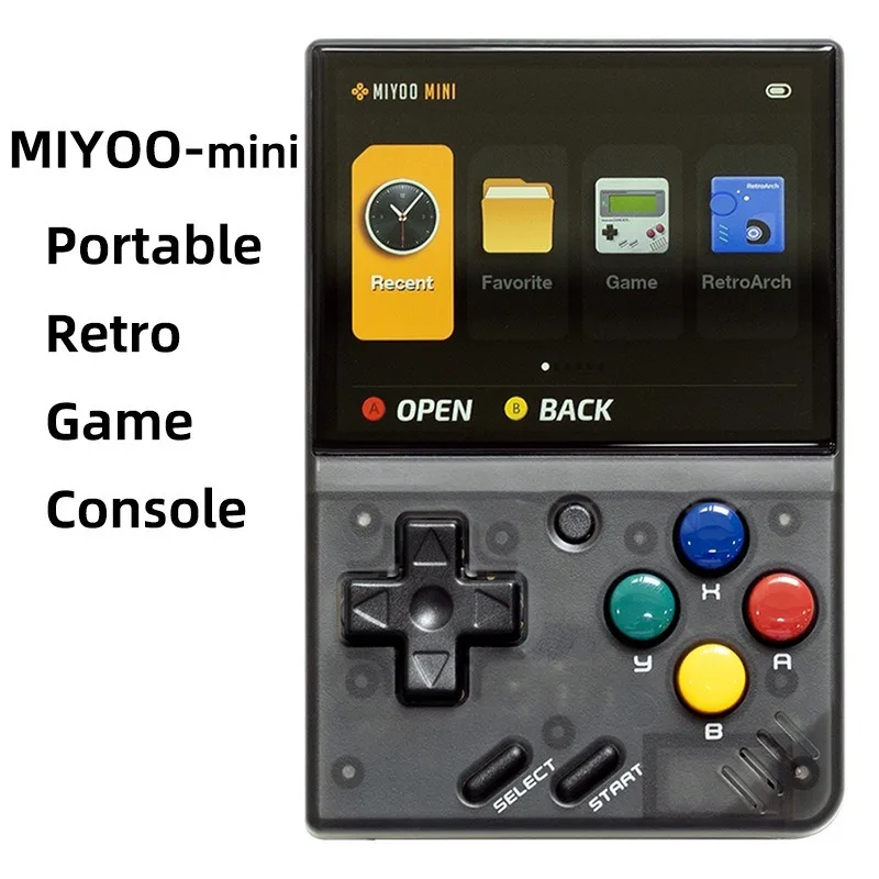 Miyoo Mini V4 Handheld Game Console Retroarch 2.8-inch IPS Screen 1900mAh Lithium Battery Open Source Linux OS Retro Gaming Mach