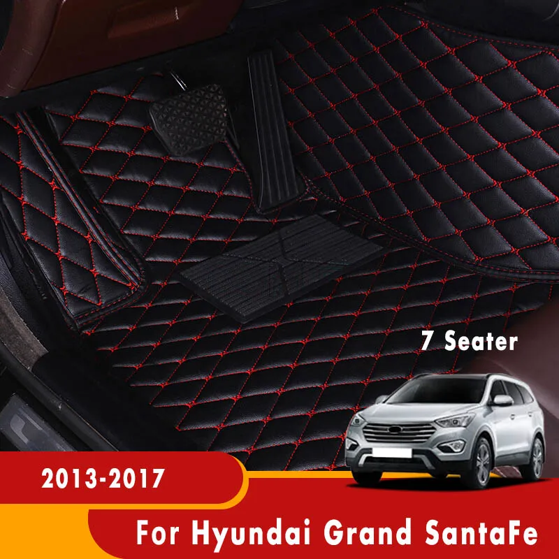 

For Hyundai Grand Santa Fe Santafe 2017 2016 2015 2014 2013 (7 seats) Car Floor Mats Rugs Auto Interior Part Carpets Replacement