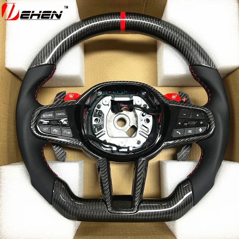Carbon Fiber Steering Wheel  For BMW 1 2 3 4 5 6 7 8 Series i4 X3 X4 X5 X6  M2 M3 M4 M5 M240i G20 G80 G82 G42 G29 F90