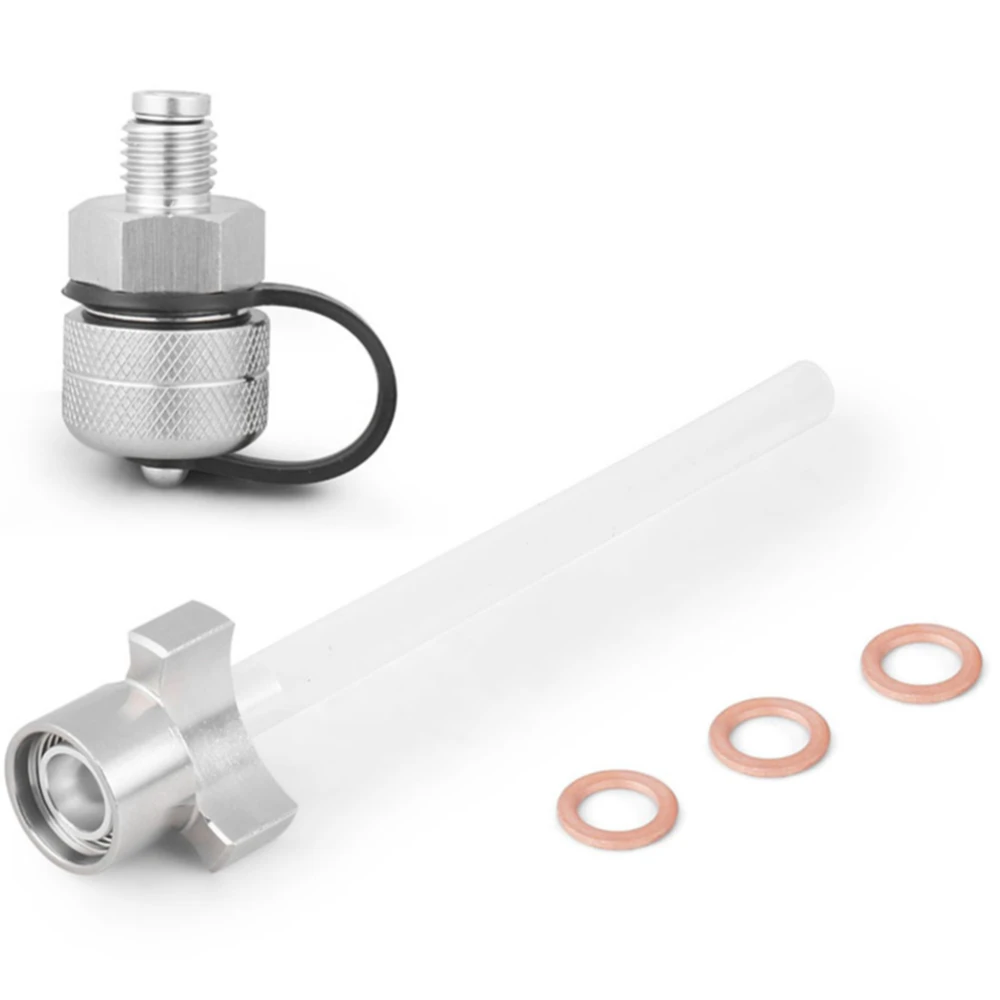 

Quick Twist Oil Drain Valve kit/the Easiest Cleanest Way to Change Oil at Home – for M14-1.50 - Stainless Drain Hose Attachment