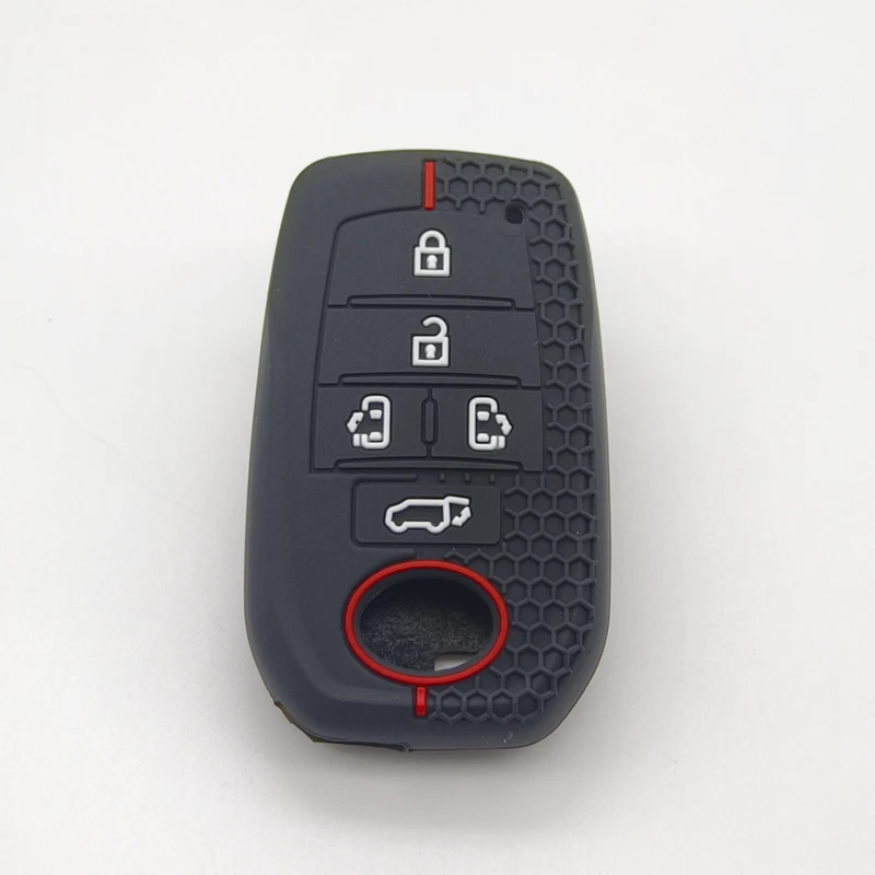 Xinyuexin Silicone Car Key Cover Case Fob for Toyota Vellfire Previa Tarago Alphard 30 Series 2015 - 2019 2 Pcs/ Lot