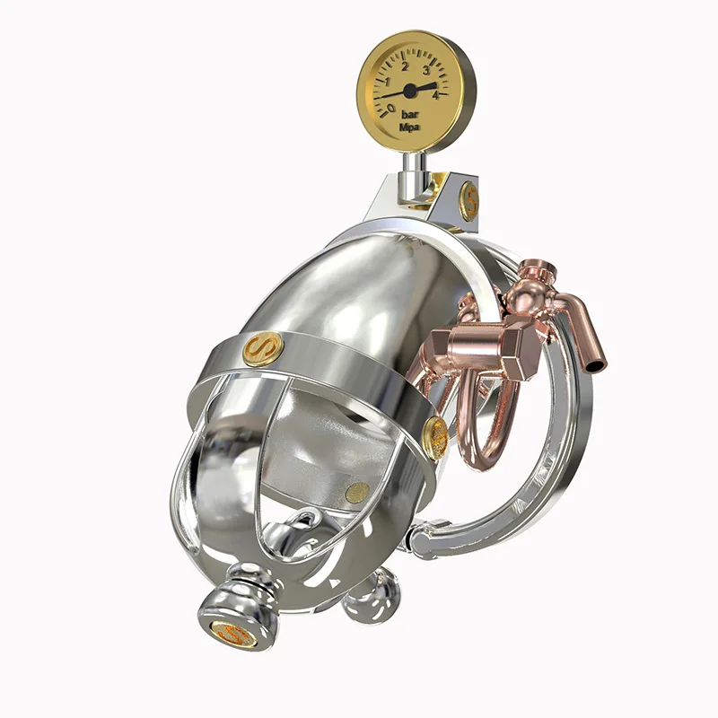 New Chastity Lock Steampunk Serie Vintage Metal Designed Handwheel Catheterization Virginity Device Mechanic Abstinence Chastity