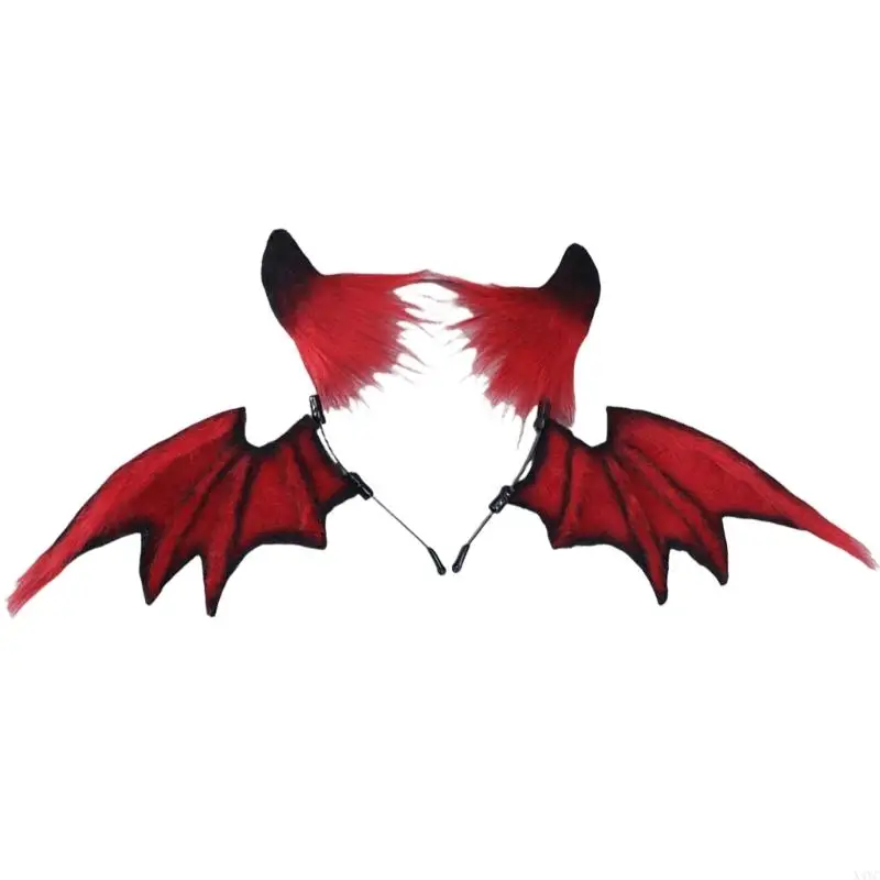 

X4YC Cosplay Anime Soft Hair Hoop Eye-catching Halloween Dark Headpiece Headwear