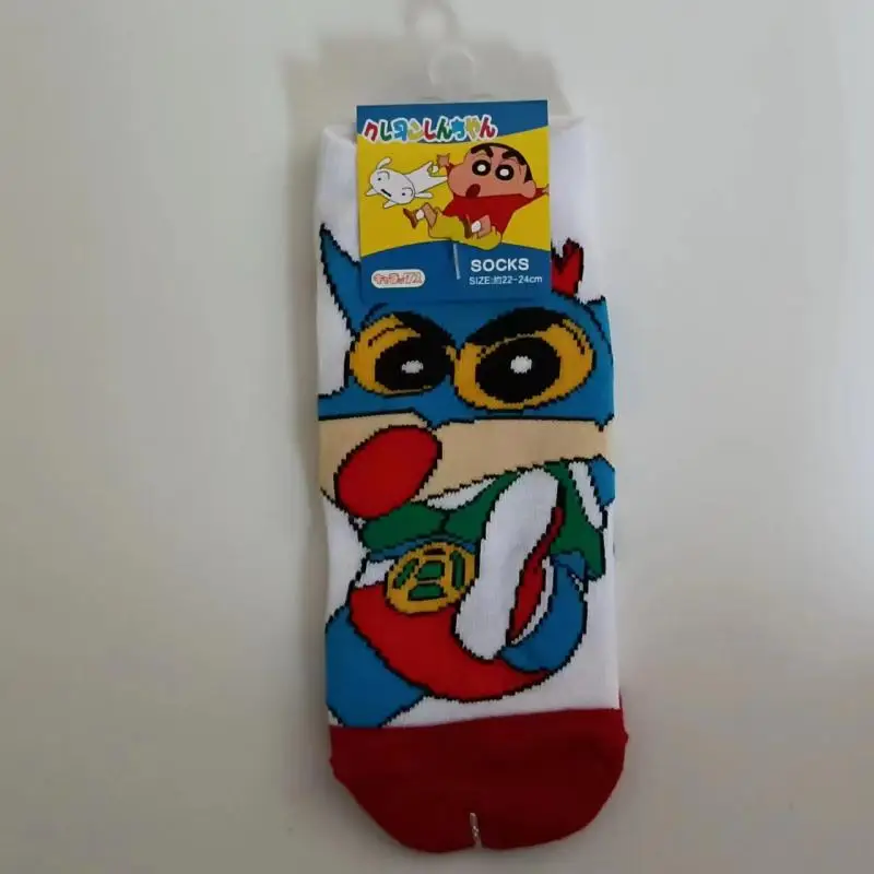 Anime Kawaii Cute Crayon Shin-Chan Socks Boat Socks Cotton Cartoon Fashion Student Kids Toys Friend Gift Birthday Gift for Girls