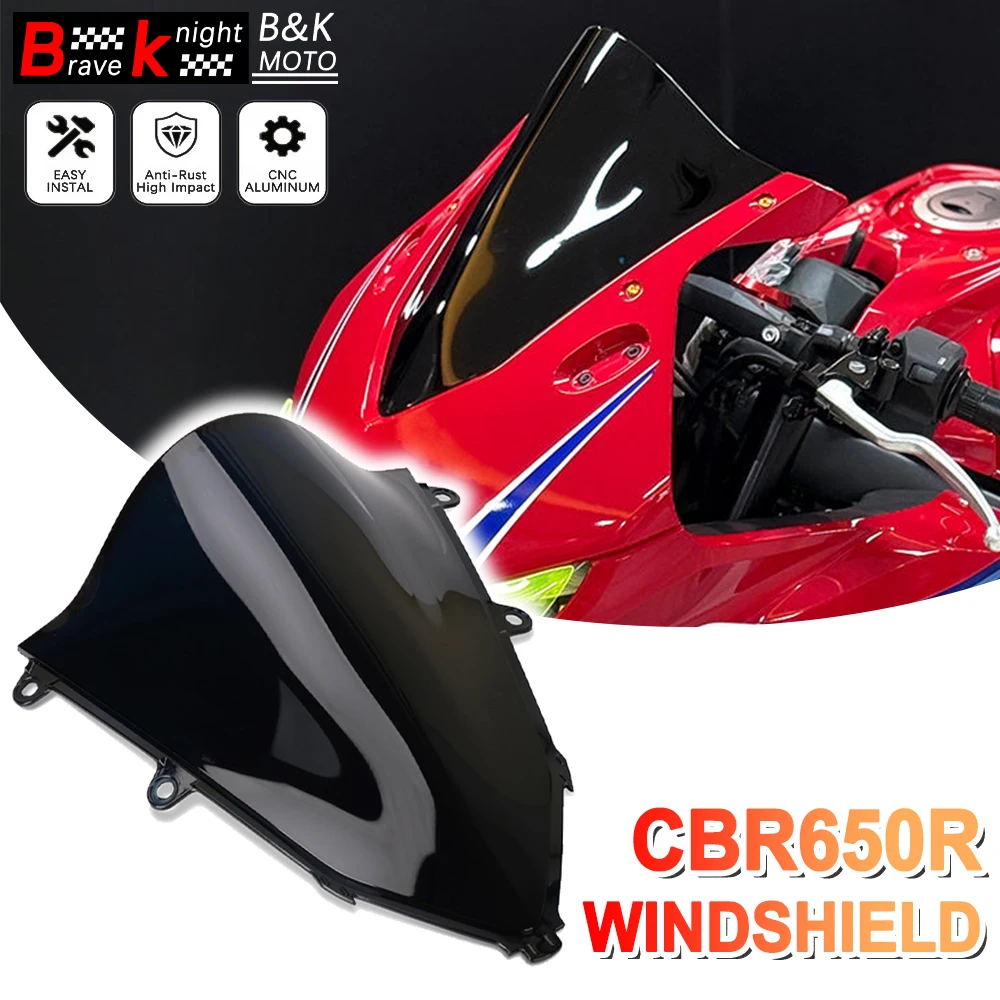 

CBR650R 2025 New Windshield Motorcycle Wind Deflectors Fairing Wind Screen for CBR 650R CBR650 R 2024 2025