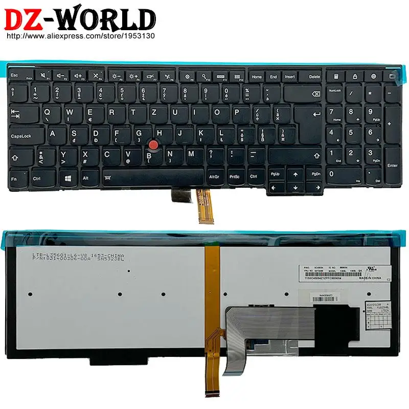 Imagem -04 - Teclado Retroiluminação Sk-russo para Lenovo Thinkpad P50s T560 W540 T540p W541 T550 W550s L540 L560 L570 E531 E540 04y2489 00pa640