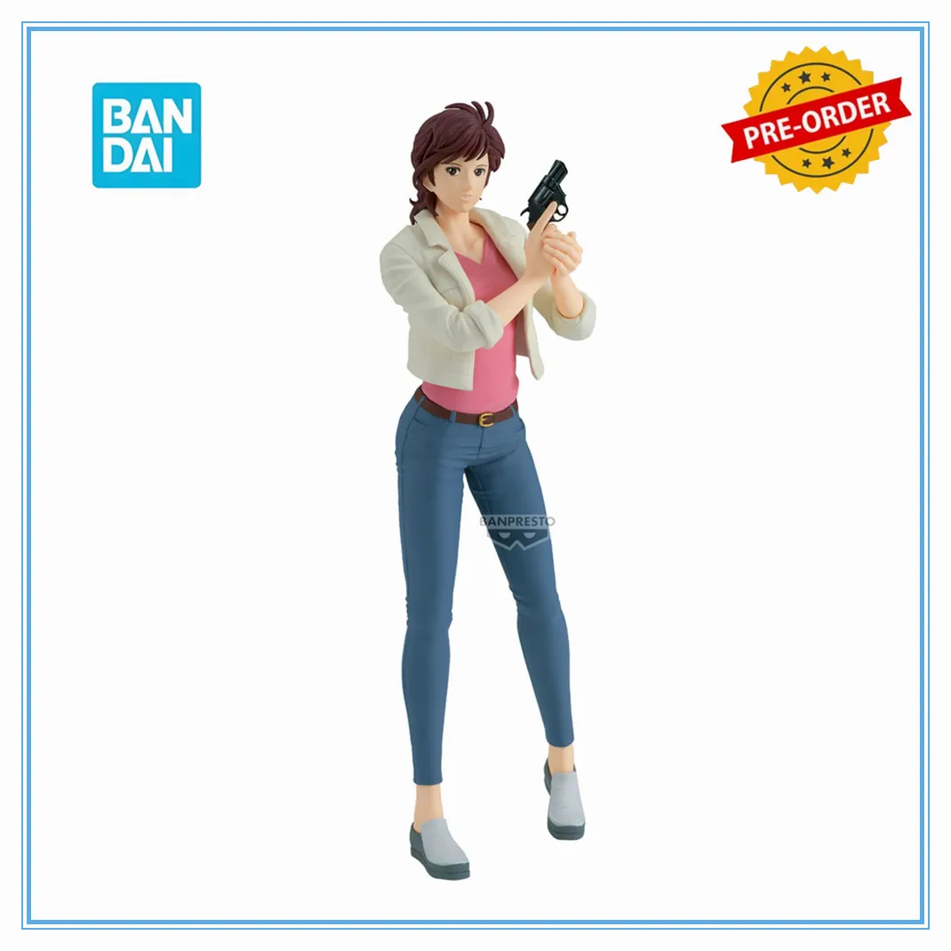 Original BANDAI City Hunter Kaori Makimura Anime Action Figure Desktop Collector Figurine Banpresto Modl Toys Doll