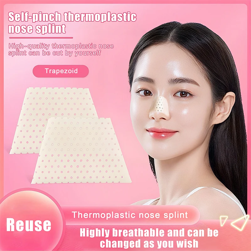 Self-shaping Nose Splint Low Temperature Thermoplastic Nose Job Adhesive Tape Fracture Splint Provide External Support Fixation