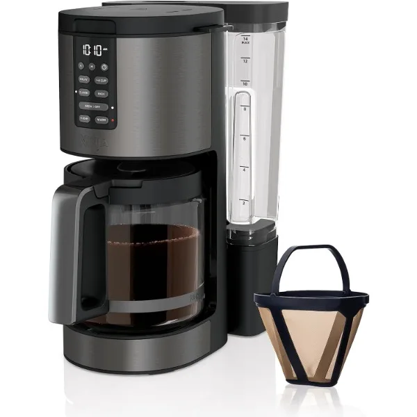 

Ninja DCM201BK Programmable XL 14-Cup Coffee Maker PRO, 14-Cup Glass Carafe, Freshness Timer, with Permanent Filter