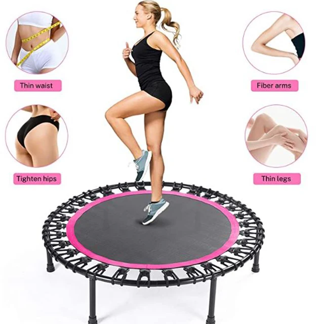

Indoor Foldable Bungee Cord 40 Inch Mini Fitness Trampolines Rebounder Trampoline for Kids and Adults