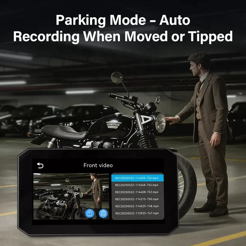 Motorcycle Navigation Global Positioning System Anti-theft Quick Release CarPlay and Android Car 5.5 inch high definition