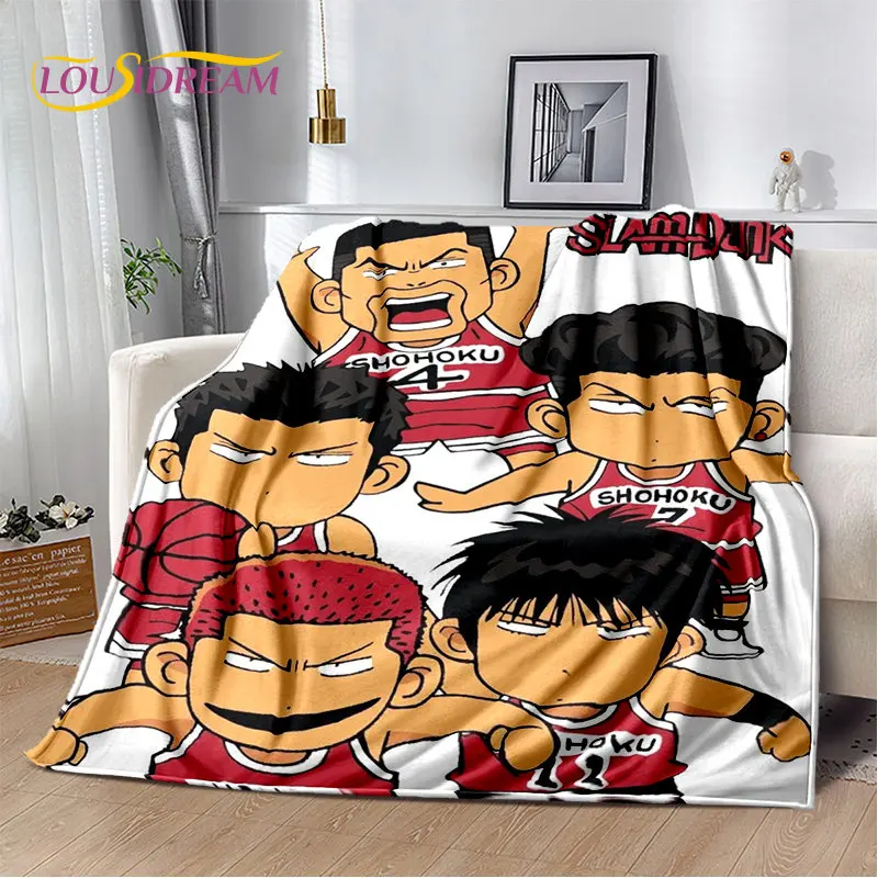 Slam Dunk Anime Cartoon Soft Plush Blanket,Flannel Blanket Throw Blanket for Living Room Bedroom Bed Sofa Picnic Cover Bettdecke