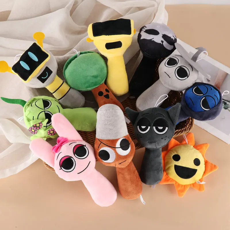 Cartoon Sprunki Incredibox giocattoli di peluche Sprunki Peluche Sprunki Gioco morbido cuscino Regali di compleanno per bambini Bambole di pezza Regalo di Natale