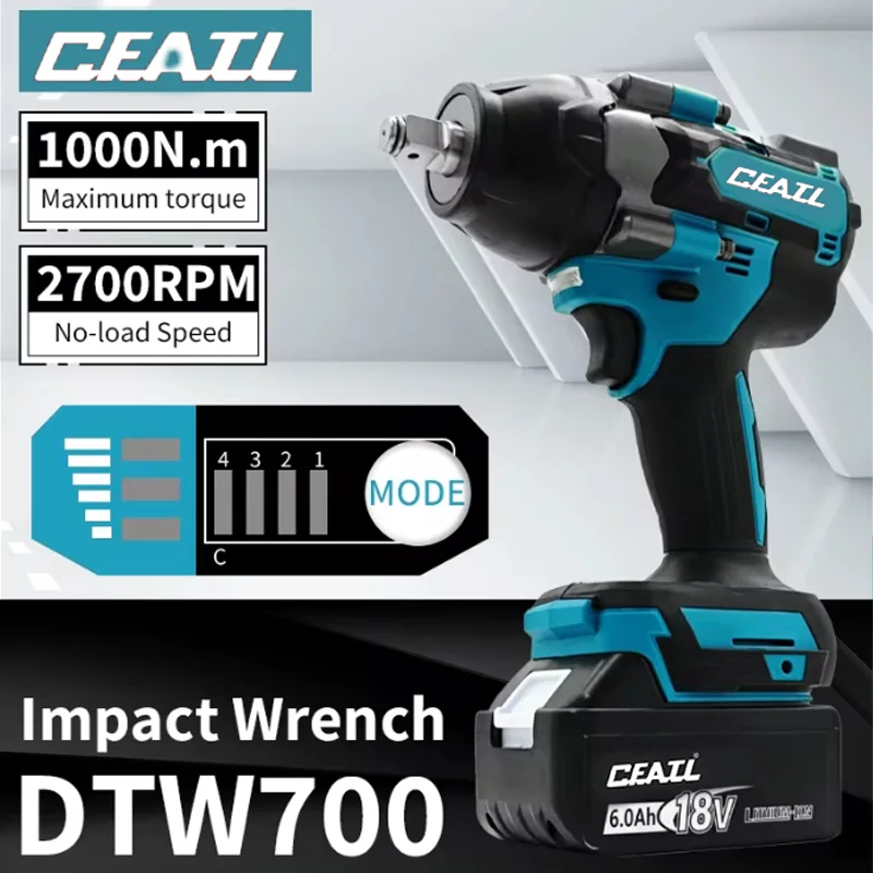 

For Makita DTW700 Brushless Electric Screwdriver Machine, Rechargeable Drill Driver, without Battery Wood milling cutter