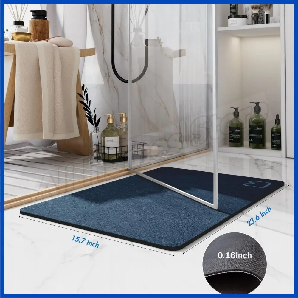 

Foot Mat Diatomite Bath Mat Stone Bathroom Rug Earth Absorbent Bath Carpet Non-slip Quick Drying Shower Bathtub FootMat Doormat