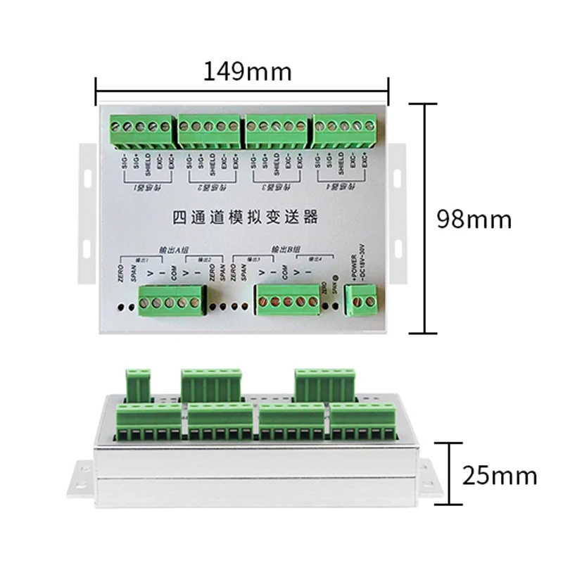 

For TDA-14 Multi-Channel Analog Transmitter Four-in Four-out Weighing Amplifier Weight Transmitter