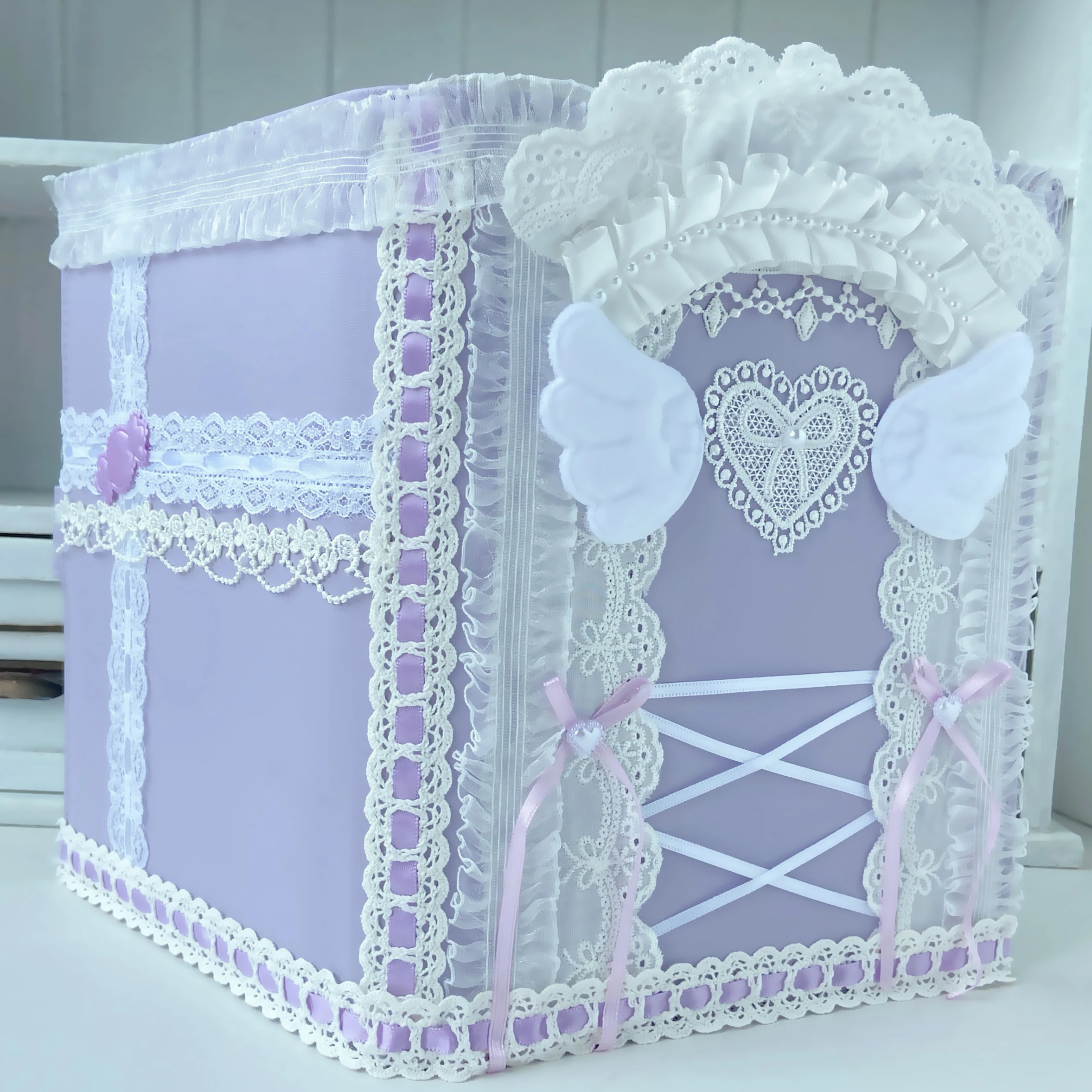 Kpop Photocard Album A5 Cover Binder Ring Orignal Design PU Cotton Lace Loose-leaf Photo Card Holder Student Cards Booklet