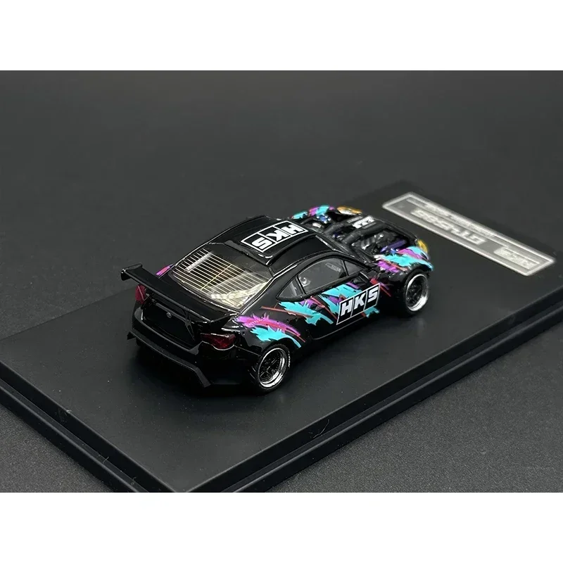 OEM GR86 1:64 GT4586พร้อมเครื่องยนต์458รุ่นดัดแปลง diorama ของเล่นโมเดลรถยนต์ diorama