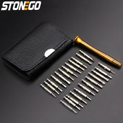 STONEGO 25 in 1 Screwdriver Set - Torx Multifunctional Precision Screwdriver for DIY, Devices, Phones, and Tablets