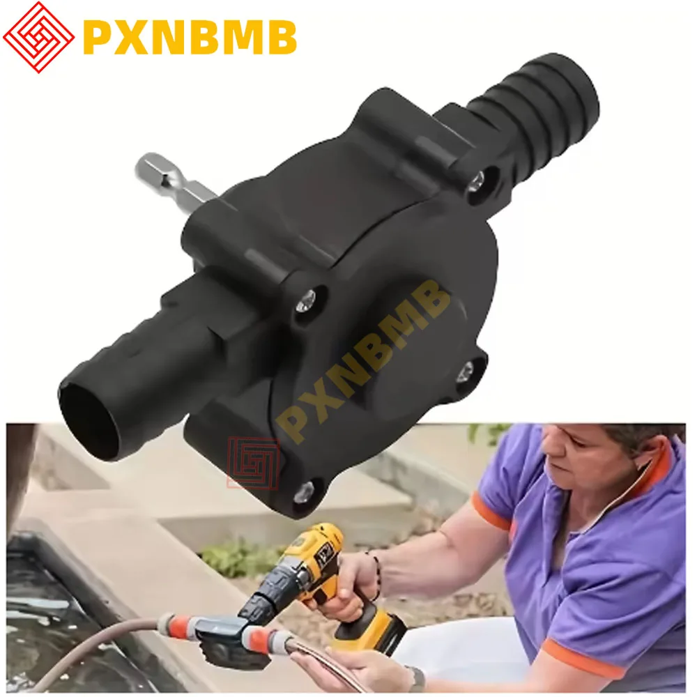 

Универсальный сверлильный насос: портативный, простой в использовании, самовсасывающий, быстрая передача жидкости для дизельных, масел, воды — идеально подходит для дома