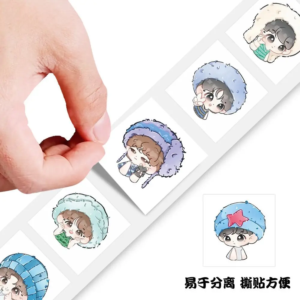 500 stickers StrayKids version roll stickers new Kpop  group should support the surrounding luggage desktop waterproof stickers