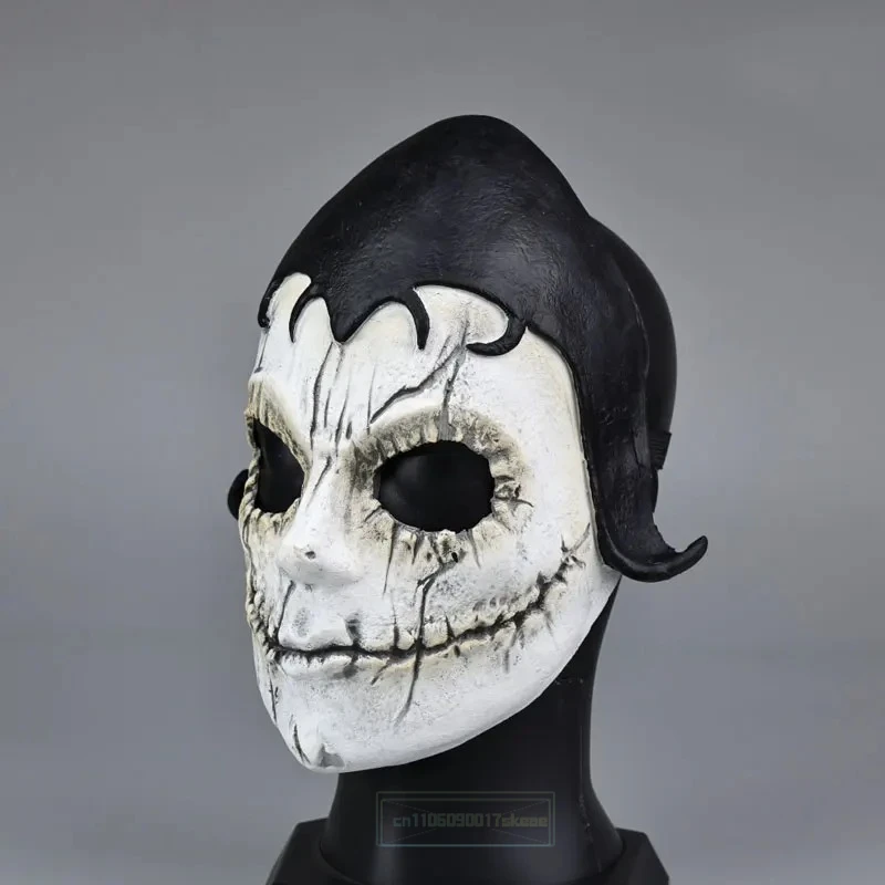 قناع تنكري للتلفزيون الأربعاء أغنيس ديميل خوذة رعب للبالغين من اللاتكس للهالوين دعامة شبح مرعبة أداء تنكرية