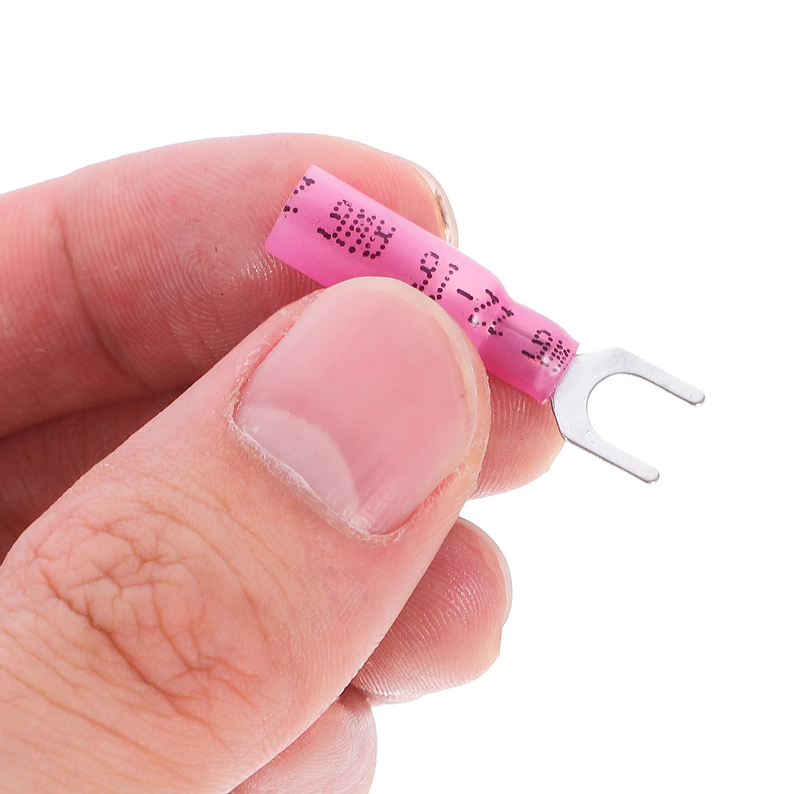 

100Pcs U-Shaped Pre-Insulated Fork Terminals Easy Installation Reliable Electrical Connections Heat Shrink Wire Connectors