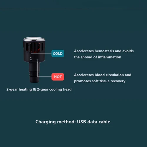 Imagen 2 del producto Nuevo Pistola de Fascia de calor frío, cabezal de masaje, calibre de 19mm, tipo Universal