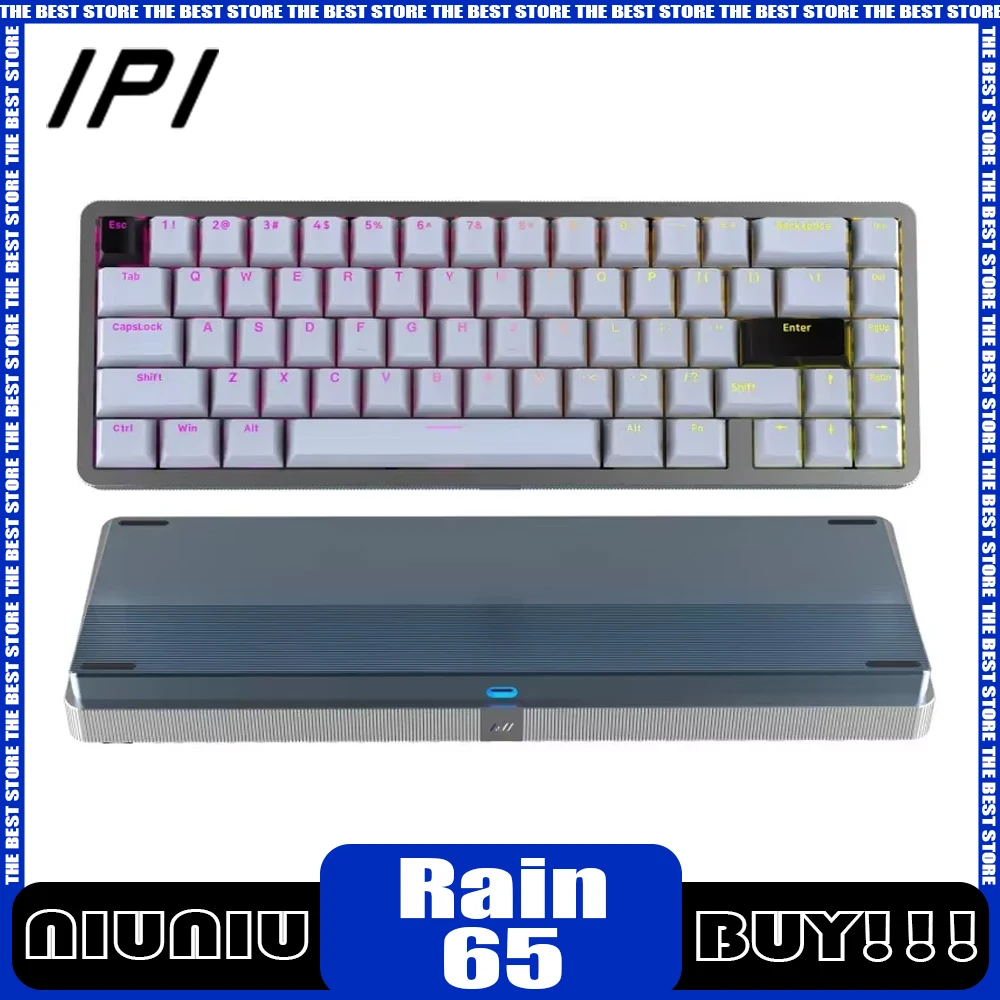 

Ipi Rain65 Magnetic Switch Mechanical Keyboard 8k Aluminium Alloy Tri Mode Bluetooth Wireless Gaming Keyboard Pc Gamer Man Gifts