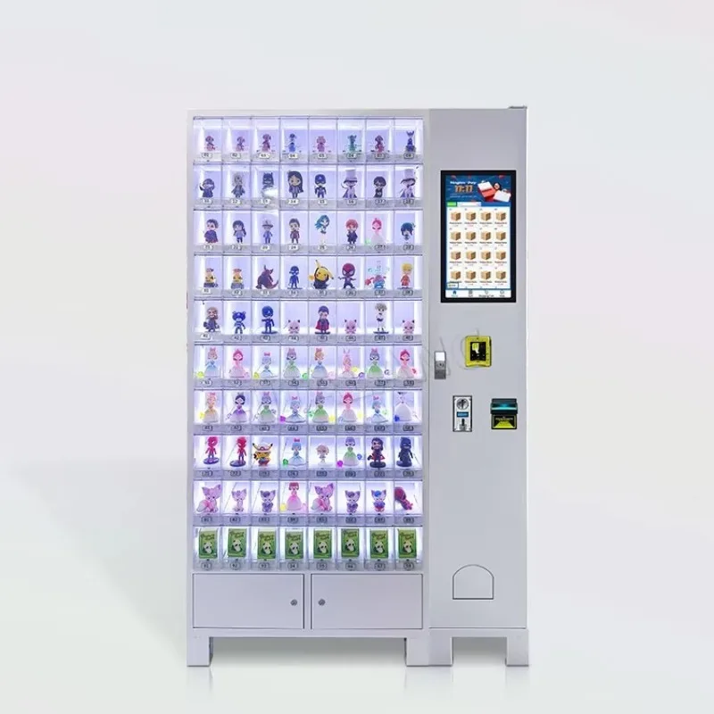 Custom Unattended Self-service Cabinet 80 Compartments, Small Gift and Fashion Toy Automatic Locker with Screen Vending Machine