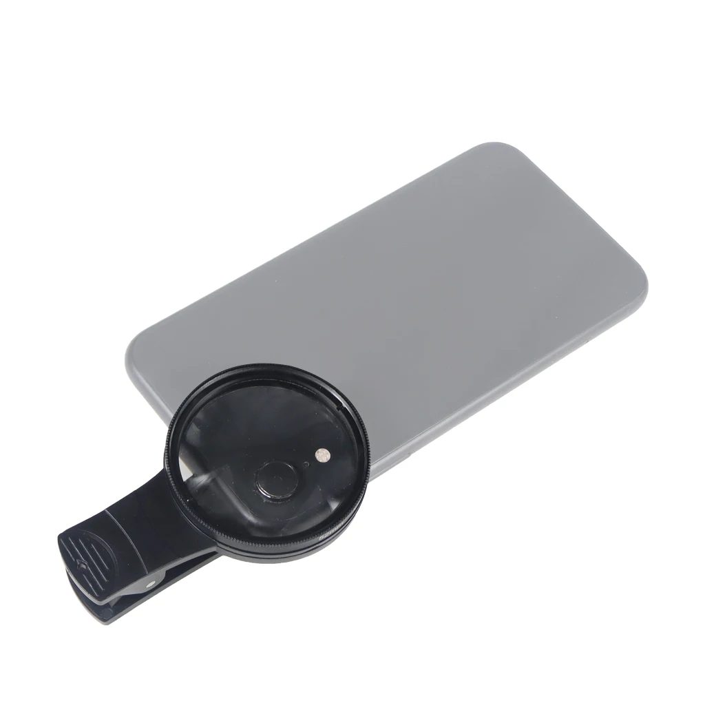 52MM Phone Lens Filter Clip Circular Universal Camera Lens CPL UV Color Filter Optional for iPhone Mobile Phone Smartphone