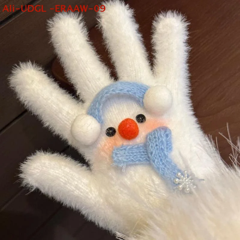 

Очаровательные зимние перчатки с дизайном тюленя и снеговика; Модные, морозостойкие, пятипалые перчатки — идеальный подарок на Рождество.