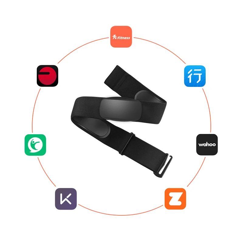 Trileek CL800 Heart Rate Sensor ANT Bluetooth HR Monitor with Chest Strap Bike Computer for Wahoo Garmin Sports Monitor.