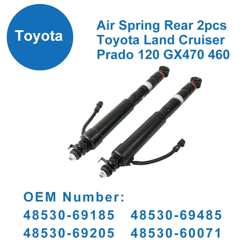 Air Suspension Springs Rear Toyota Land Cruiser Prado 120 GX470 460 2003-2009 48530-69185 48530-69485 48530-69205 48530-60071