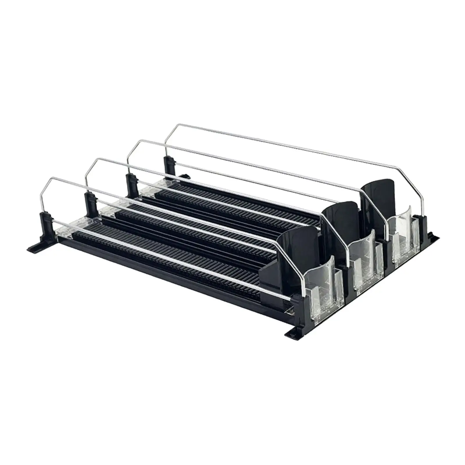 Drink Organizer for Fridge Fridge Organization Automatic Pusher Glide for Commodity Shelves Cafes Garage Kitchen Supermarkets
