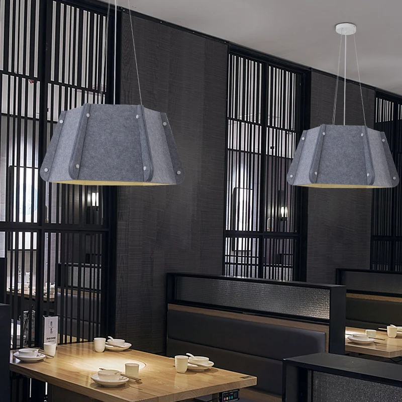 Nordic Designer Style Minimalist Office Felt Pendant Light Rest Area Dining Room Bedroom Sound-Absorbing Noise Reducing Lights
