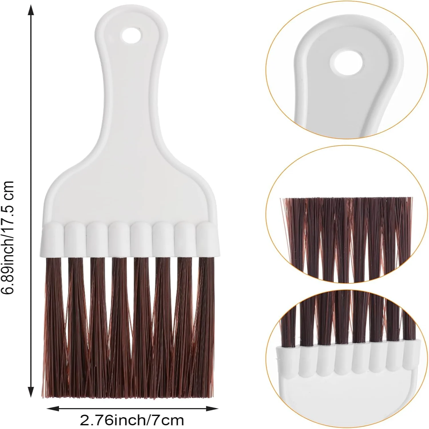 2 Pcs Air Conditioner Condenser Fin Cleaning Brush, Small Refrigerator Radiator Coil Whisk Plastic AC HVAC Evapo