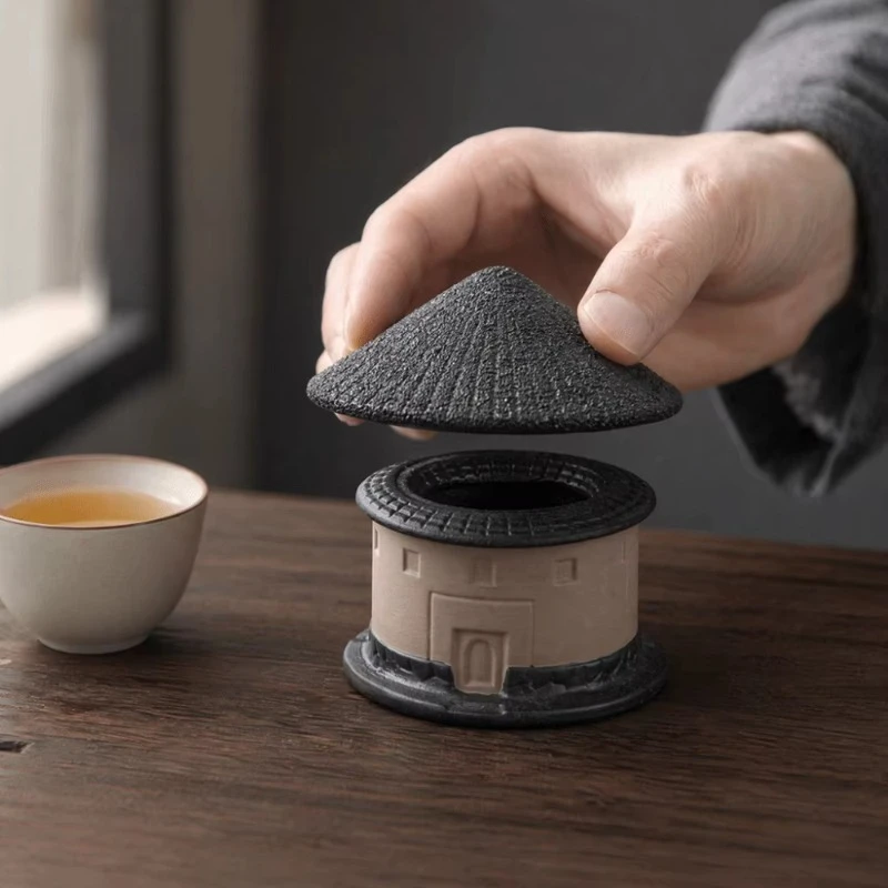 Original Tulou Tea Pot  Filter Hole-Free Tea Strainer Creative House-Shaped tea