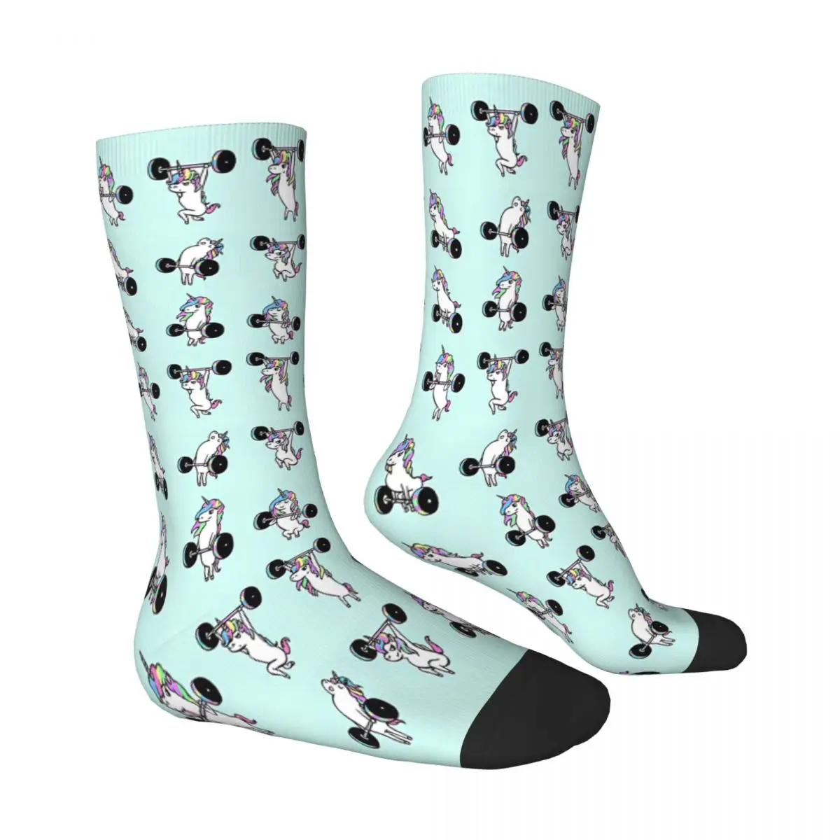 Unicorn Animal LIFTING Weightlifting Socks Male Mens Women Summer Stockings Printed