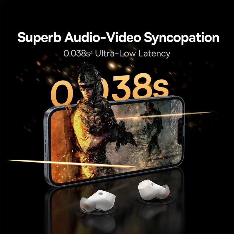 سماعات Baseus WM03 اللاسلكية TWS سماعات بلوتوث 5.3، ملابس مريحة، عمر بطارية طويل 38 ساعة، زمن انتقال منخفض، شحن سريع #2