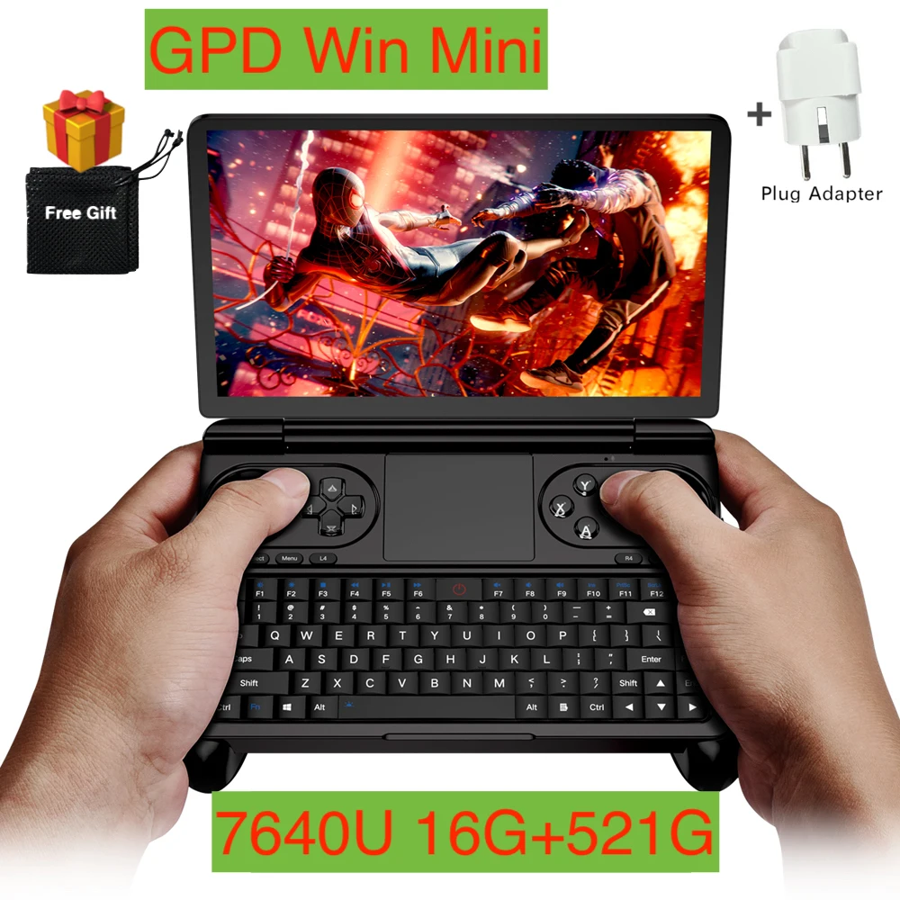 Недорогой GPD Win Мини Портативный игровой ноутбук AMD R yzen 7 7640U 7-дюймовый мини карманный игровой ПК