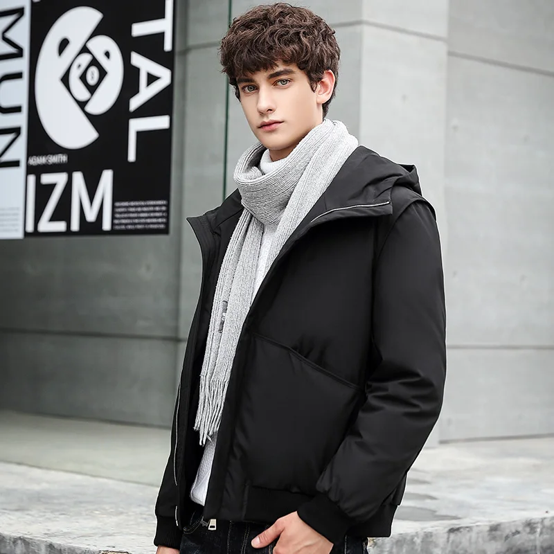 

Winter Down Jacket Men High Quality Fashion Thick Warm Parkas White Duck Down Coats Casual Man Down Jackets Drop Shipping