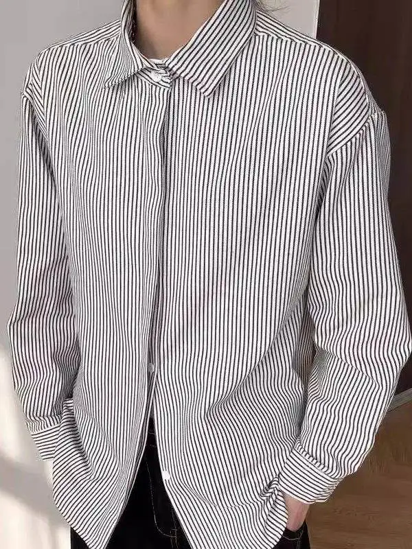 

Мужская повседневная тонкая верхняя одежда в полоску в стиле ретро, весенний многослойный костюм irt Premium Feel Dk American Sle irt