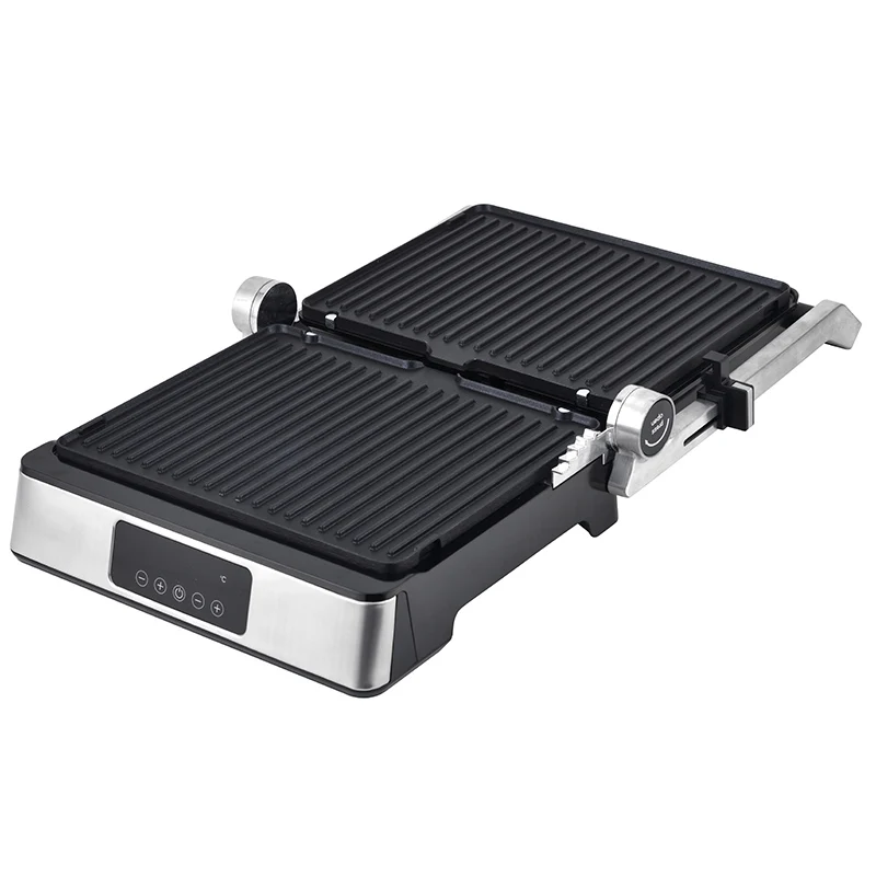 Detachable Waffle and Grill Plate Household Smart Digital Panel Multifonction Stainless Steel Electric Barbecue Contact Grill